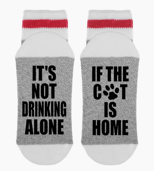 The Cat Is Home Socks