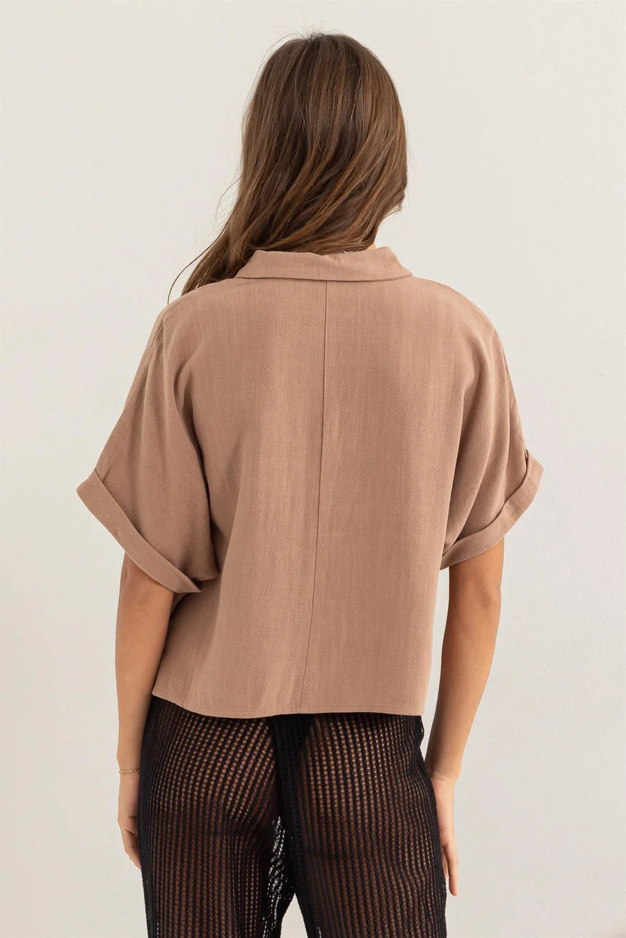 The Keep It Casual Linen Blend Top