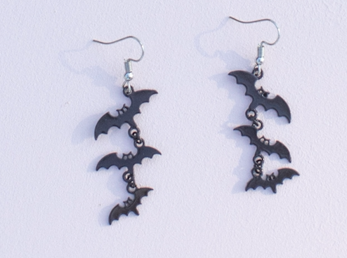 The Three Bats Earrings