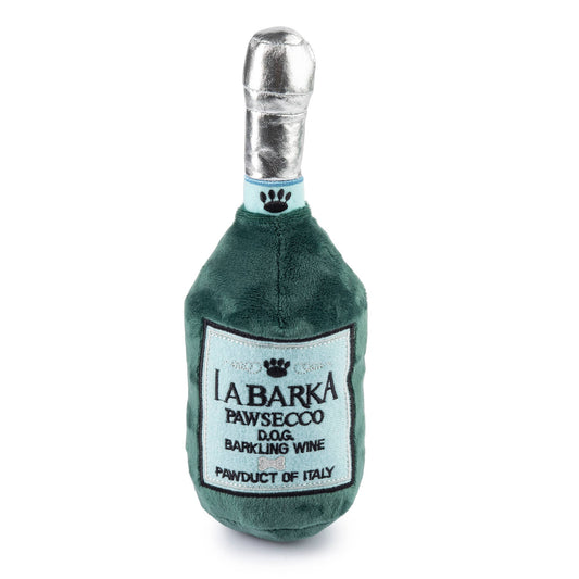 The LaBarka Pawsecco Squeaker Dog Toy
