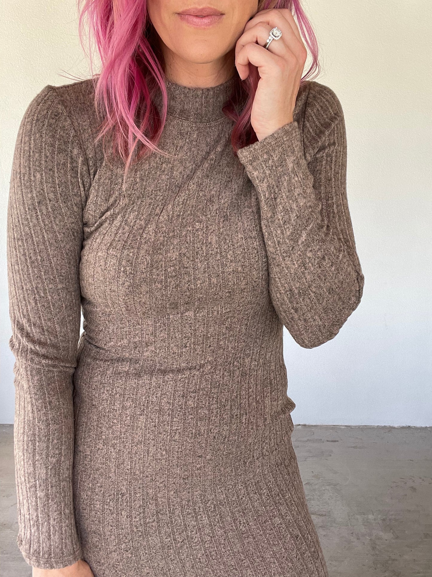 The Mock Neck Midi